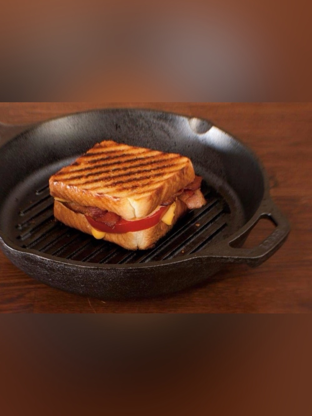 Cast Iron Grill Skillet - Black - Picture 2 of 5